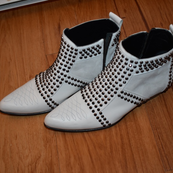 anine bing white boots